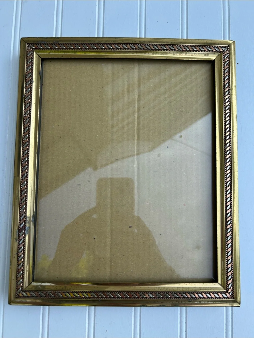 Vintage Frame Fetco Brass Photo Gallery Wall Heavy Cottagecore 8x10